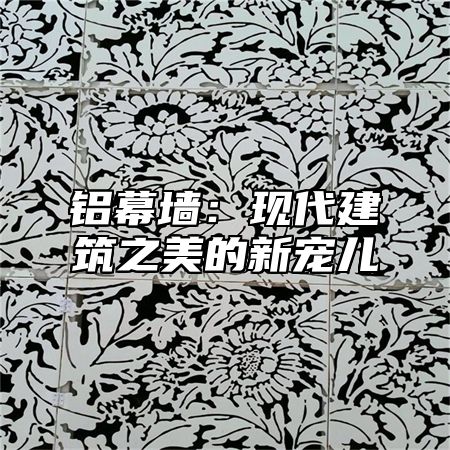 铝幕墙：现代建筑之美的新宠儿