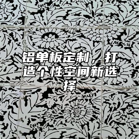 铝单板定制，打造个性空间新选择