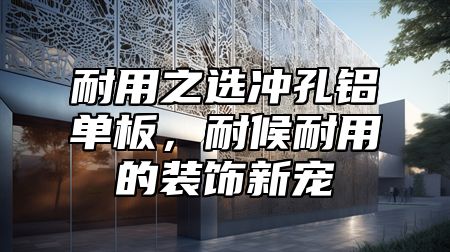 耐用之选冲孔铝单板，耐候耐用的装饰新宠