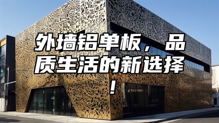外墙铝单板，品质生活的新选择！