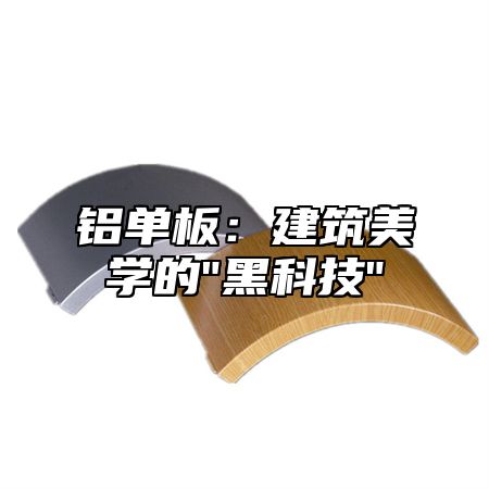 铝单板：建筑美学的