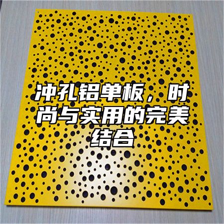 冲孔铝单板，时尚与实用的完美结合
