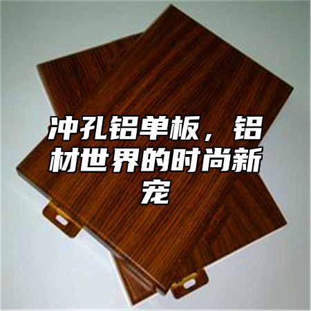 冲孔铝单板，铝材世界的时尚新宠