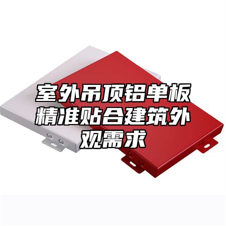 室外吊顶铝单板精准贴合建筑外观需求