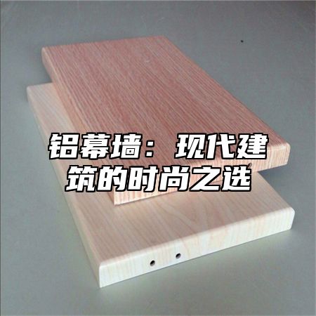 铝幕墙：现代建筑的时尚之选