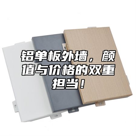 铝单板外墙，颜值与价格的双重担当！