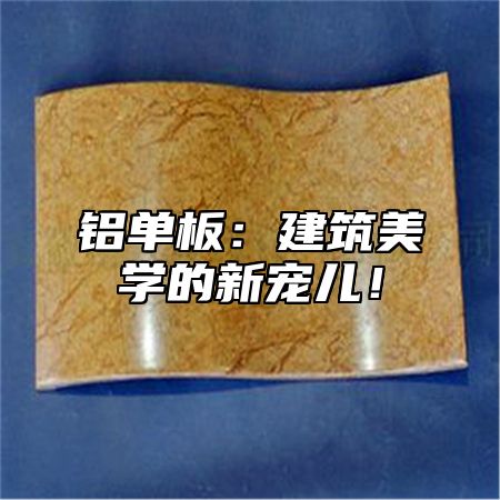 铝单板：建筑美学的新宠儿！