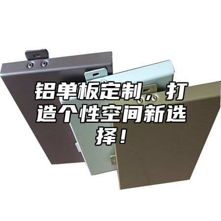 铝单板定制，打造个性空间新选择！