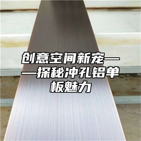 创意空间新宠——探秘冲孔铝单板魅力