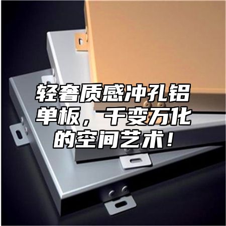 轻奢质感冲孔铝单板，千变万化的空间艺术！