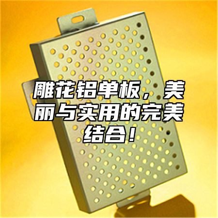 雕花铝单板，美丽与实用的完美结合！