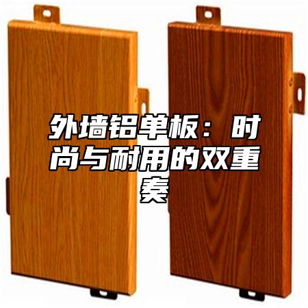 外墙铝单板：时尚与耐用的双重奏