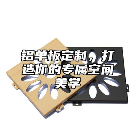 铝单板定制，打造你的专属空间美学