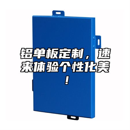 铝单板定制，速来体验个性化美！
