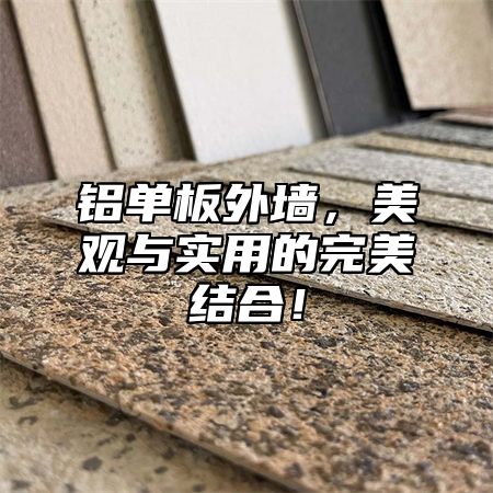 铝单板外墙，美观与实用的完美结合！
