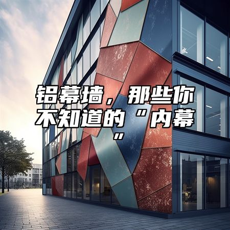 铝幕墙，那些你不知道的“内幕”