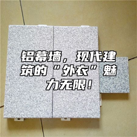 铝幕墙，现代建筑的“外衣”魅力无限！