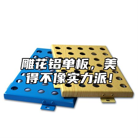 雕花铝单板，美得不像实力派！