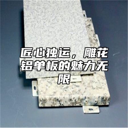 匠心独运，雕花铝单板的魅力无限